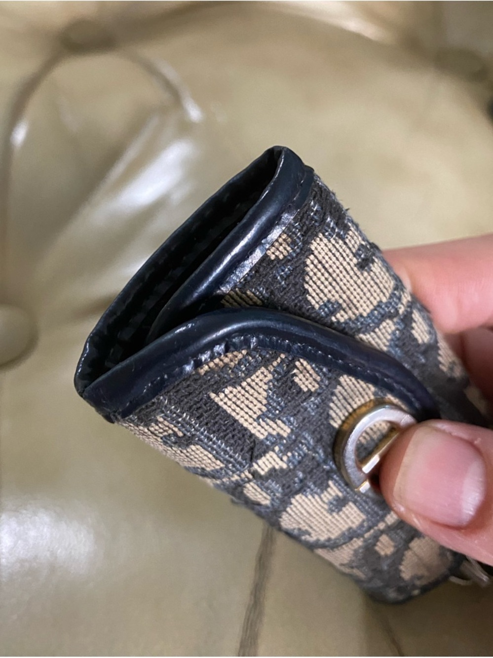 Vintage Dior Key Case Wallet Mini Trotter Logo Fair condition - Picture 6 of 8